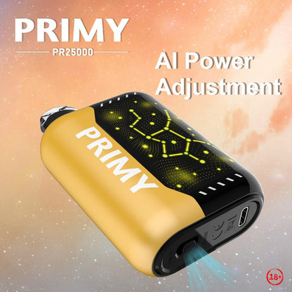 Primy PR25000 Puffs Prefilled Vape Pod Kit Box of 5, Aj Super Store