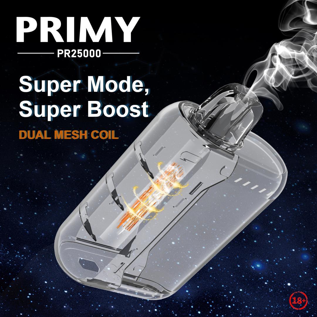 Primy PR25000 Puffs Prefilled Vape Pod Kit Box of 5, Aj Super Store