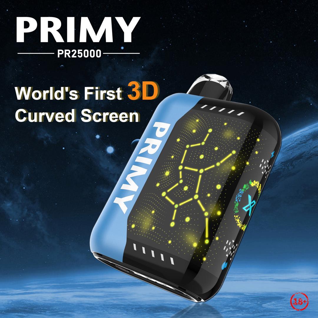 Primy PR25000 Puffs Prefilled Vape Pod Kit Box of 5, Aj Super Store