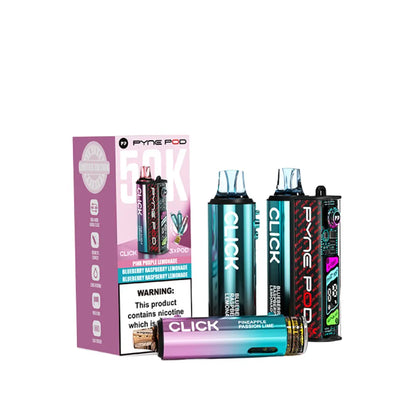 Pyne Pod 50K Vape Kit Lemonade Edition - Pink Purple Lemonade - Blueberry Raspberry Lemonade