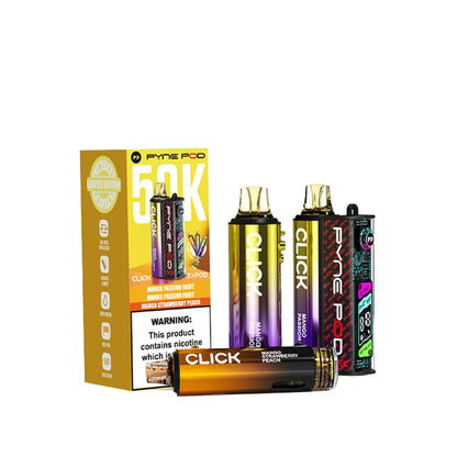 Pyne Pod 50K Vape Kit Mango Edition - Mango Passion Fruit x2 - Mango Strawberry Peach