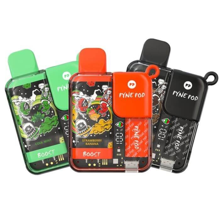 Pyne Pod Boost 8500 Puffs Prefilled Vape Pod Kit Box of 10, Aj Super Store