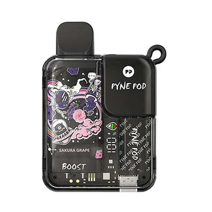 Pyne Pod Boost 8500 Puffs Prefilled Vape Pod Kit Box of 10, Sakura Grape Flavour