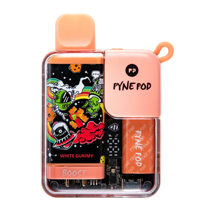 Pyne Pod Boost 8500 Puffs Prefilled Vape Pod Kit Box of 10, White Gummy Flavour