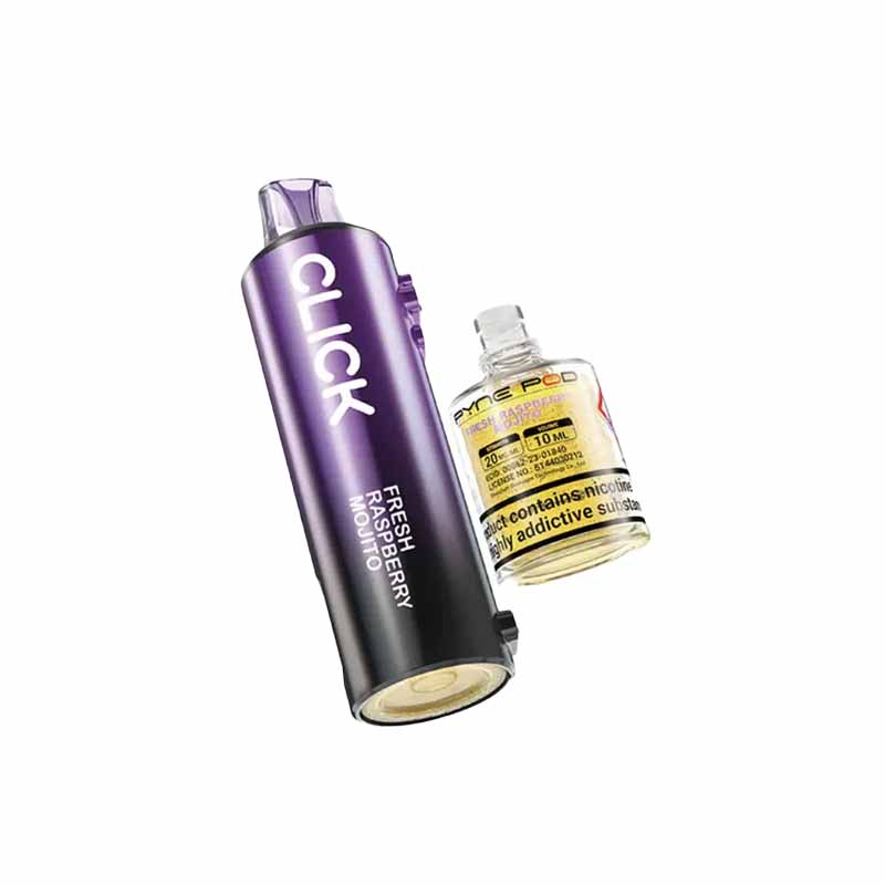 Pyne Pod Click Prefilled Replacement Pods, Fresh Raspberry Mojito Flavour