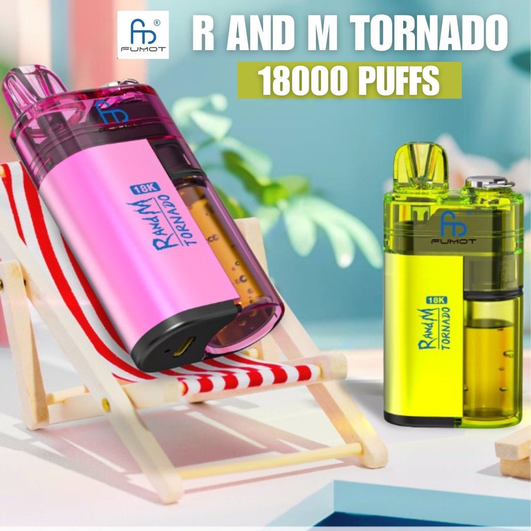 RandM Tornado 18000 Prefilled Vape Pod Kit Box of 5, Aj Super Store