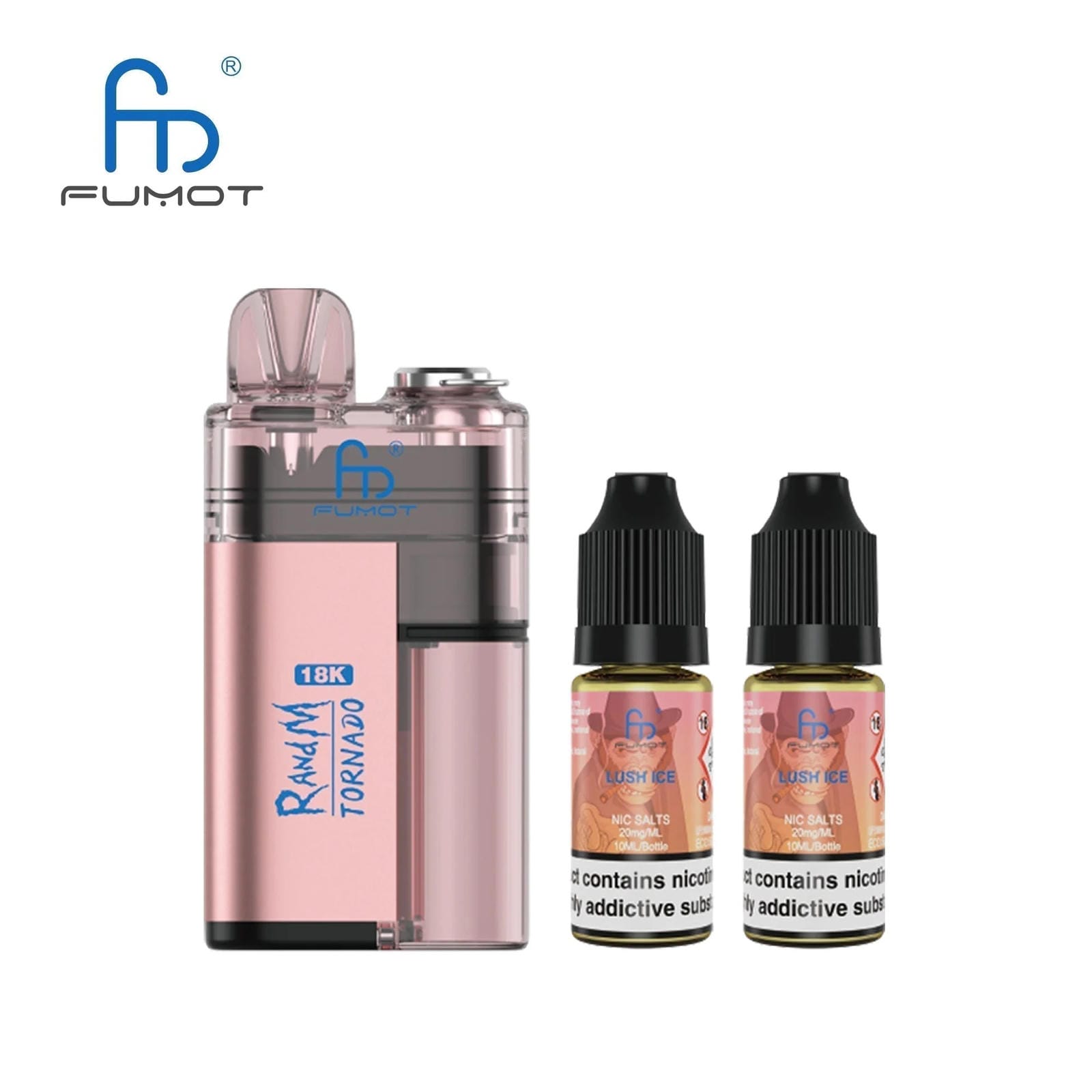 RandM Tornado 18000 Prefilled Vape Pod Kit Box of 5, Lush Ice Flavour