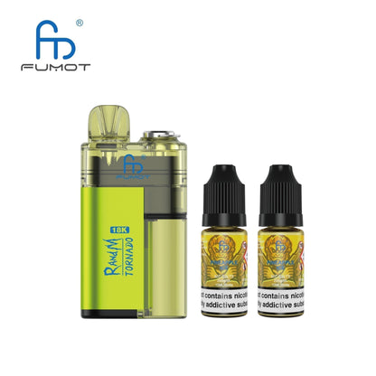 RandM Tornado 18000 Prefilled Vape Pod Kit Box of 5, Pineapple Flavour