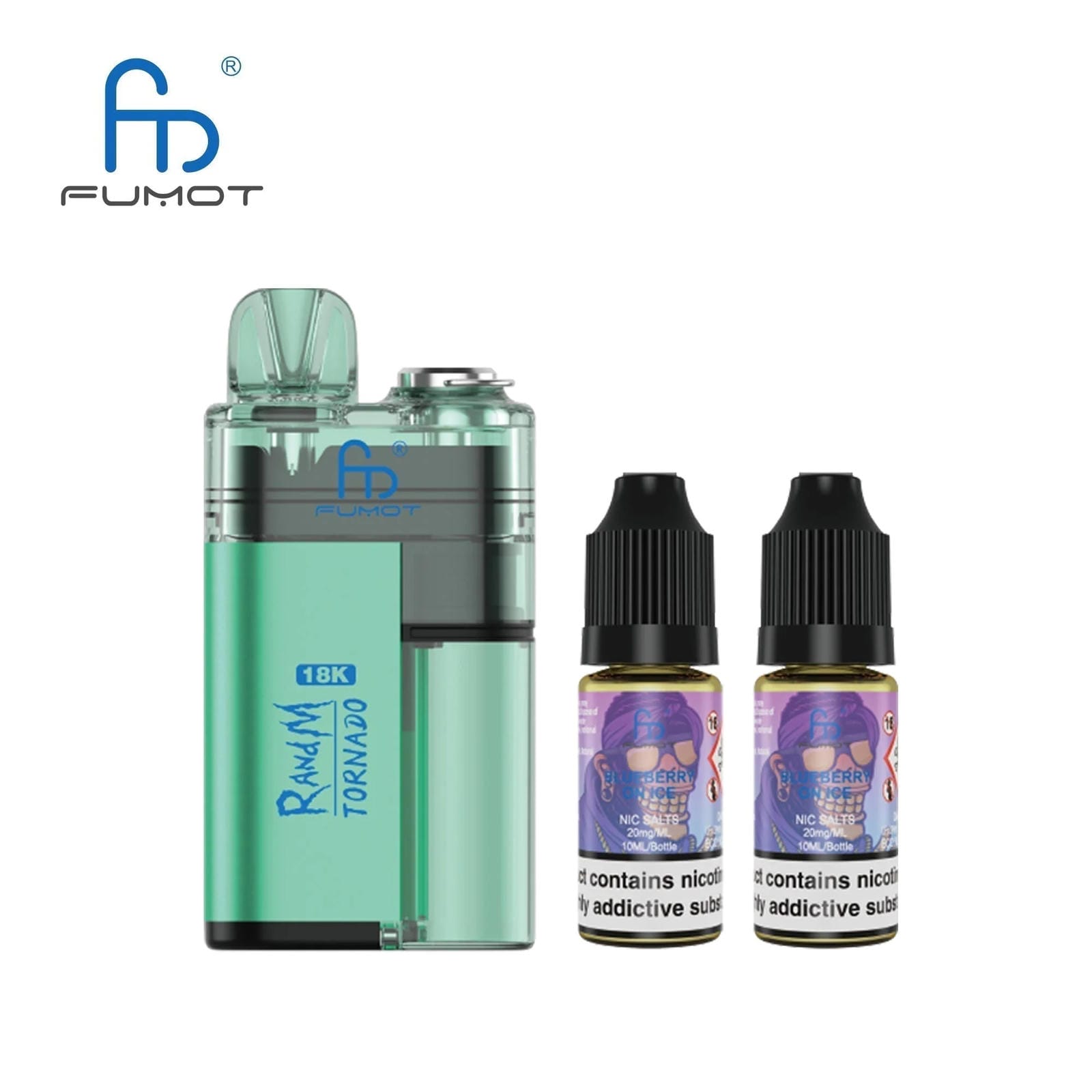 RandM Tornado 18000 Prefilled Vape Pod Kit Box of 5, Strawberry Ice Flavour