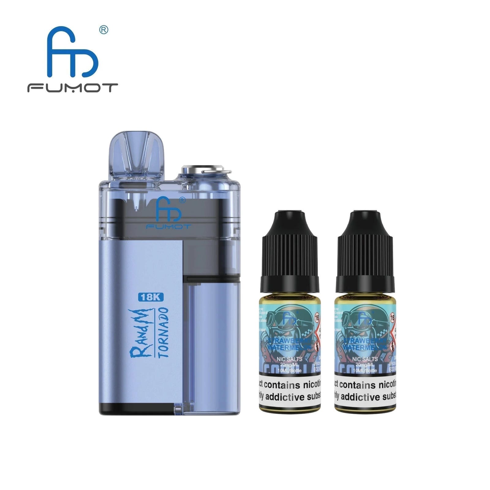 RandM Tornado 18000 Prefilled Vape Pod Kit Box of 5, Strawberry Watermelon Flavour