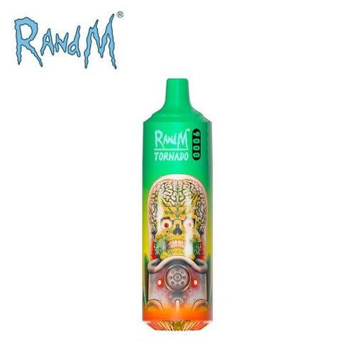 RandM Tornado 9000 Puffs Prefilled Vape Pod Kit Box of 10, Guava Ice Flavour