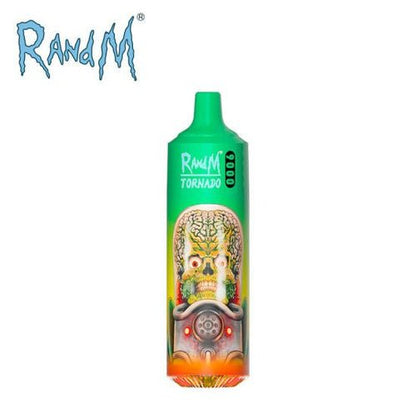 RandM Tornado 9000 Puffs Prefilled Vape Pod Kit Box of 10, Guava Ice Flavour