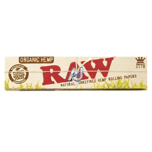 RAW Organic Paper Natural Slow Burn Hemp Rolling Papers, Aj Super Store