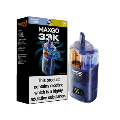 relx maxgo combo 33k vape - prefilled flavour - Blueberry Raspberry & Lemon Lime