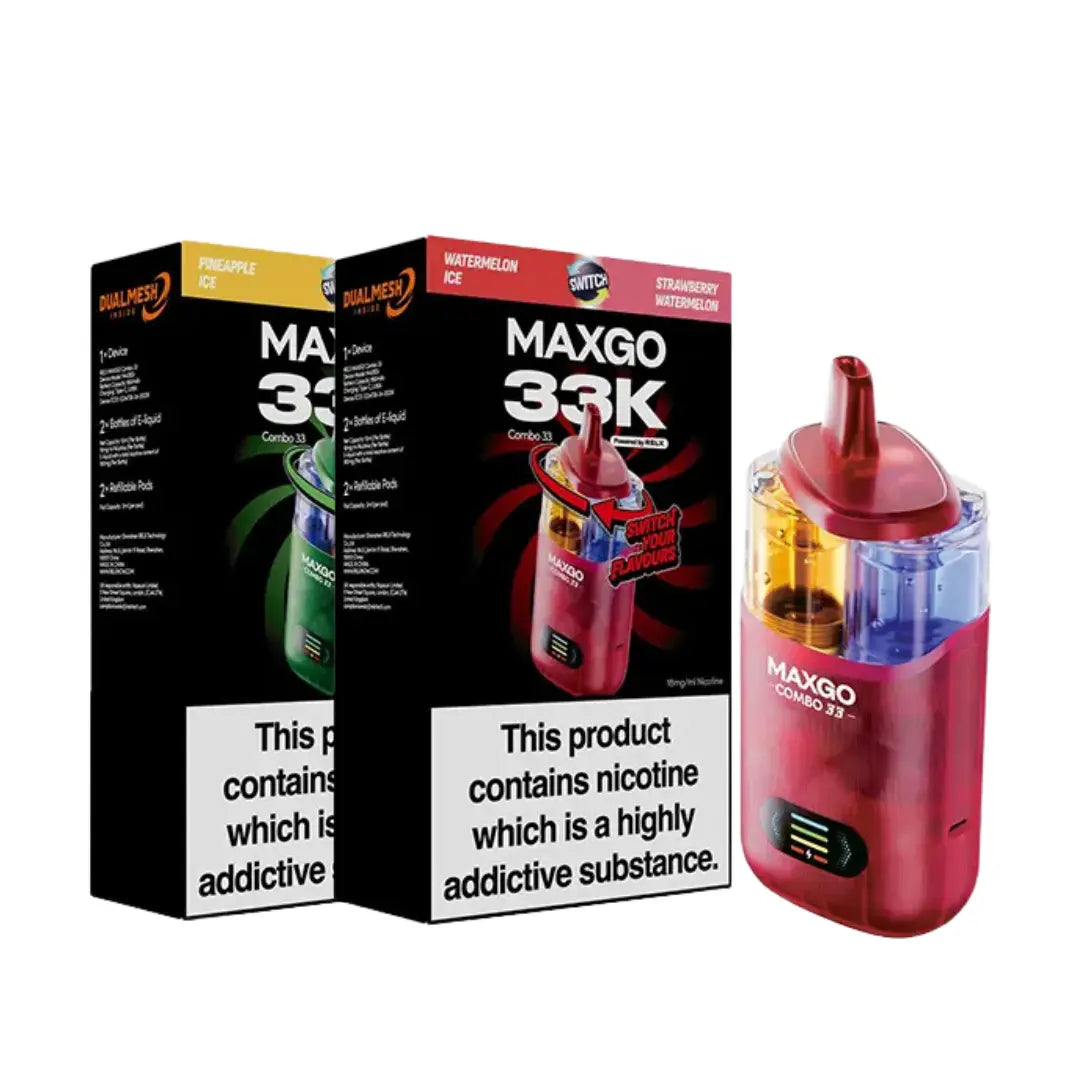 relx maxgo combo 33k vape kit - legal big puff
