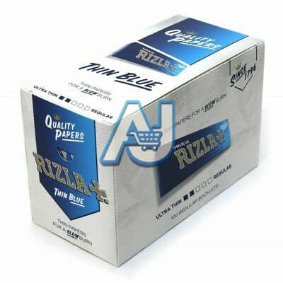 Rizla Blue Standard Papers Thin Slow Burn, Aj Super Store