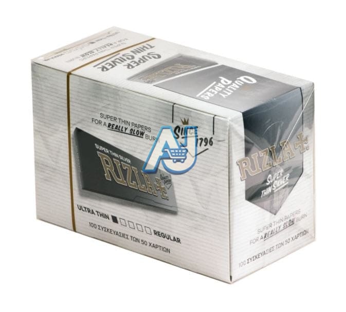 Rizla Silver Standard Ultra Thin Slow Burn, Aj Super Store