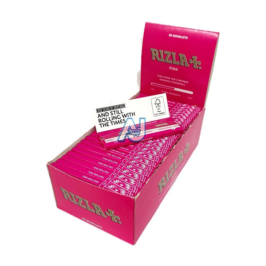 Rizla Small Pink Papers Thin Slow Burn, Aj Super Store