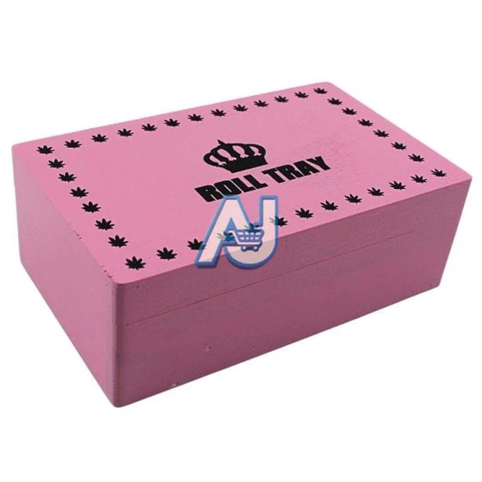 Roll Tray Wooden Box Pink Medium Stash, Aj Super Store