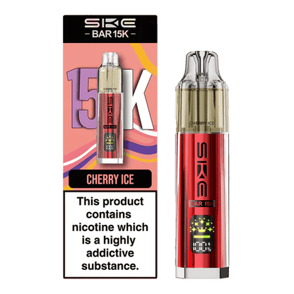 Ske Bar 15k Prefilled Pod Vape Kit Box of 5, Cherry Ice Flavour