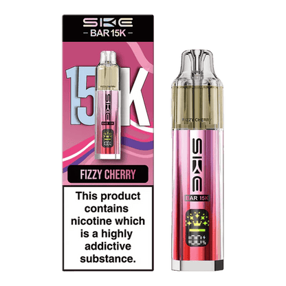 Ske Bar 15k Prefilled Pod Vape Kit Box of 5, Fizzy Cherry Flavour