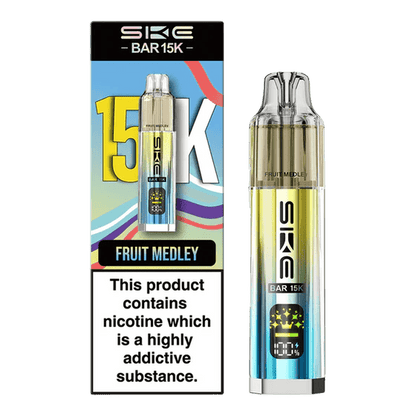 Ske Bar 15k Prefilled Pod Vape Kit Box of 5, Fruit Medley Flavour