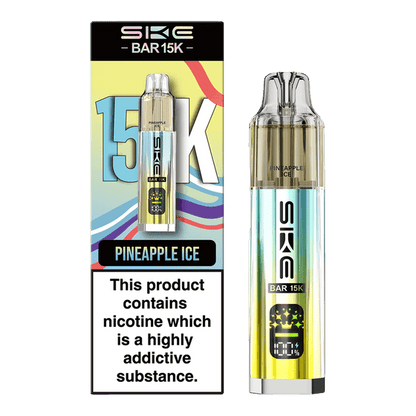 Ske Bar 15k Prefilled Pod Vape Kit Box of 5, Pineapple Ice Flavour