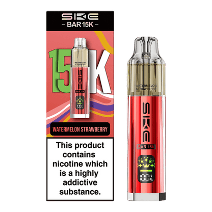 Ske Bar 15k Prefilled Pod Vape Kit Box of 5, Watermellon Strawberry Flavour