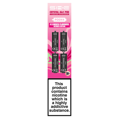 Ske Crystal 4in1 Prefilled Vape Pods, Rose Edition Flavour 