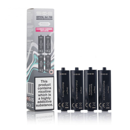 Ske Crystal 4In1 Prefilled Vape Pods, White Edition Flavour 
