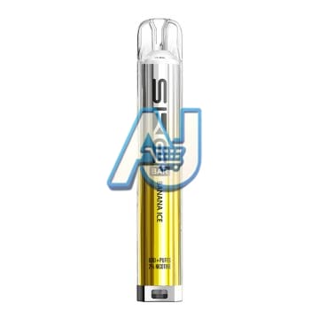 SKE Crystal BAR Prefilled Vape Kit, Banana Ice Flavor