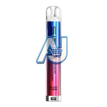 SKE Crystal BAR Prefilled Vape Kit, Blueberry Sour Raspberry Flavor