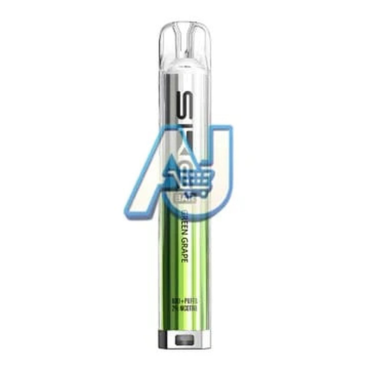 SKE Crystal BAR Prefilled Vape Kit, Green Grape Flavor