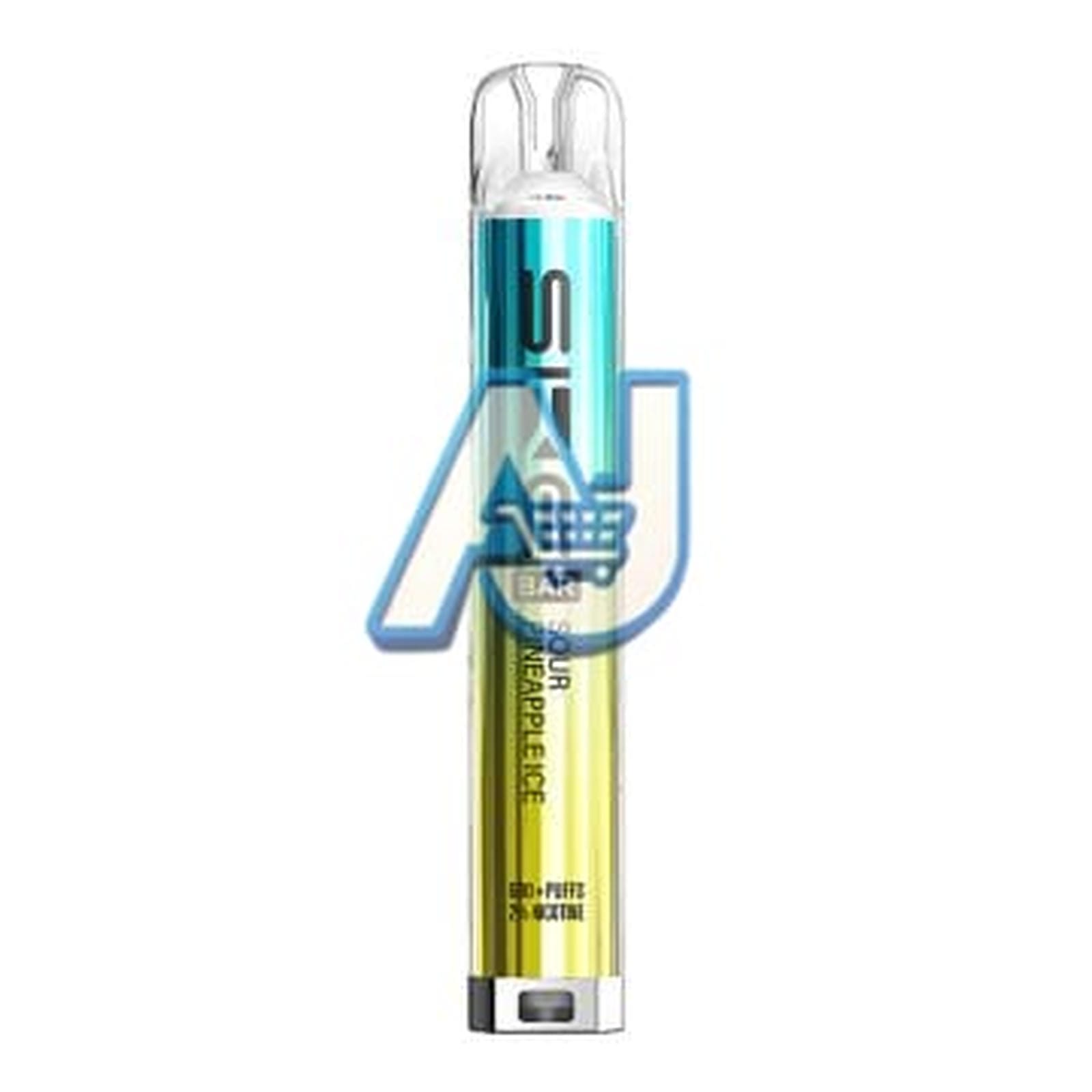 SKE Crystal BAR Prefilled Vape Kit, Sour Pineapple Ice Flavor