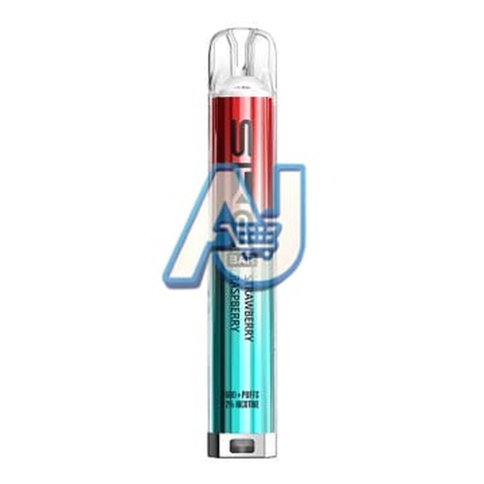 SKE Crystal BAR Prefilled Vape Kit, Strawberry Raspberry Flavor