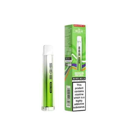 SKE Crystal Vape Pro 600 Prefilled Pod Vape Kit Kiwi Passion Fruit Guava Flavour 