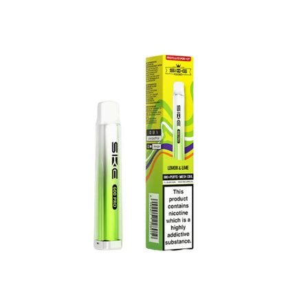 SKE Crystal Vape Pro 600 Prefilled Pod Vape Kit Lemon & Lime Flavour 