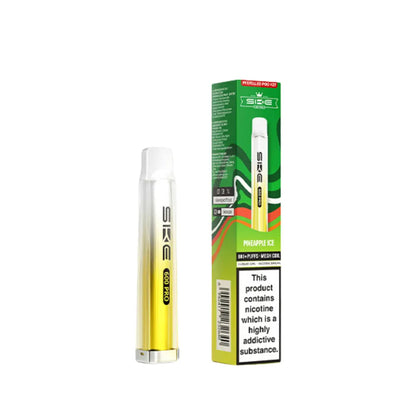 SKE Crystal Vape Pro 600 Prefilled Pod Vape Kit Pineapple Ice Flavour 