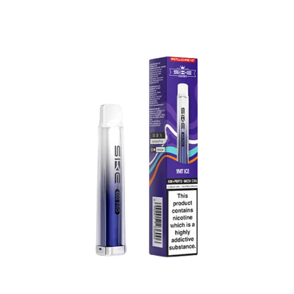 SKE Crystal Vape Pro 600 Prefilled Pod Vape Kit VMT Ice Flavour 