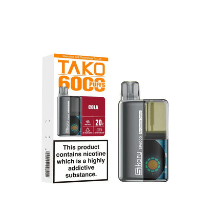 SKE Sikary TAKO SP6000 puffs Prefilled Pod Kit Box Of 5, Cola Flavour
