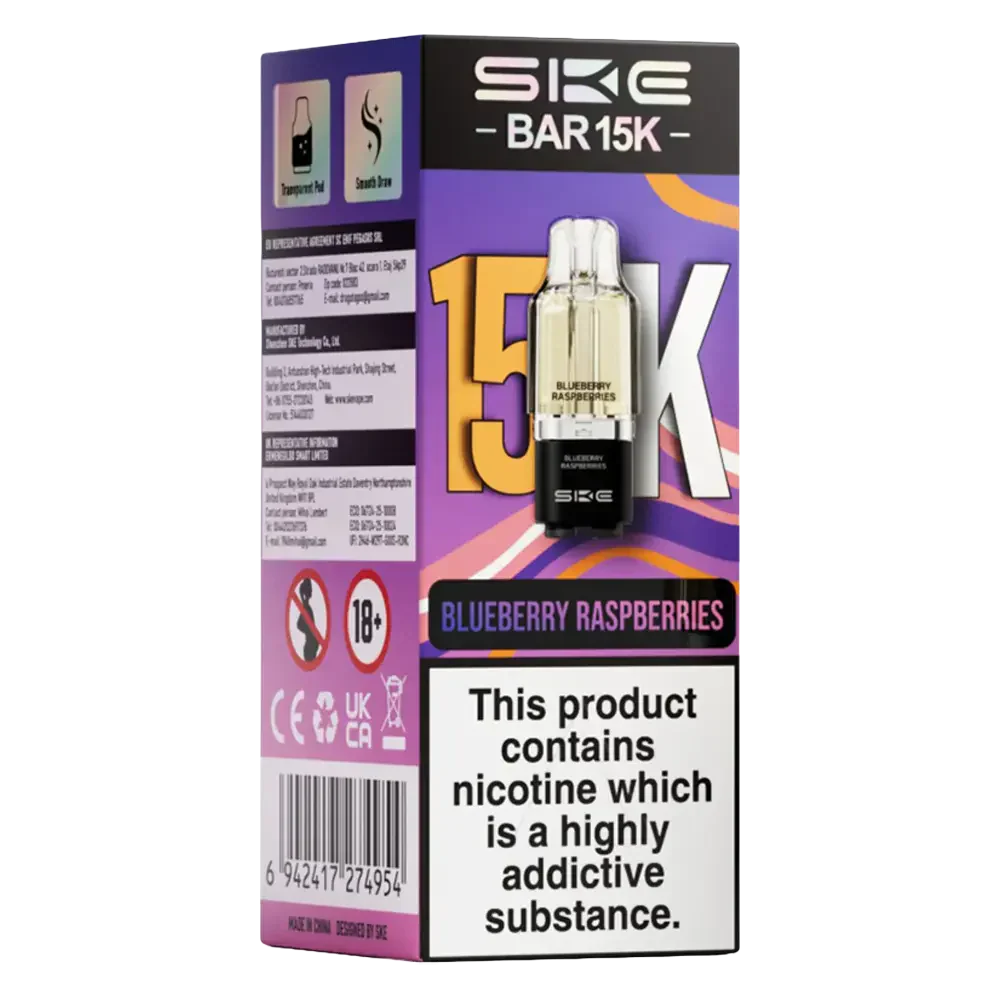 SKE Bar 15K Prefilled Pods