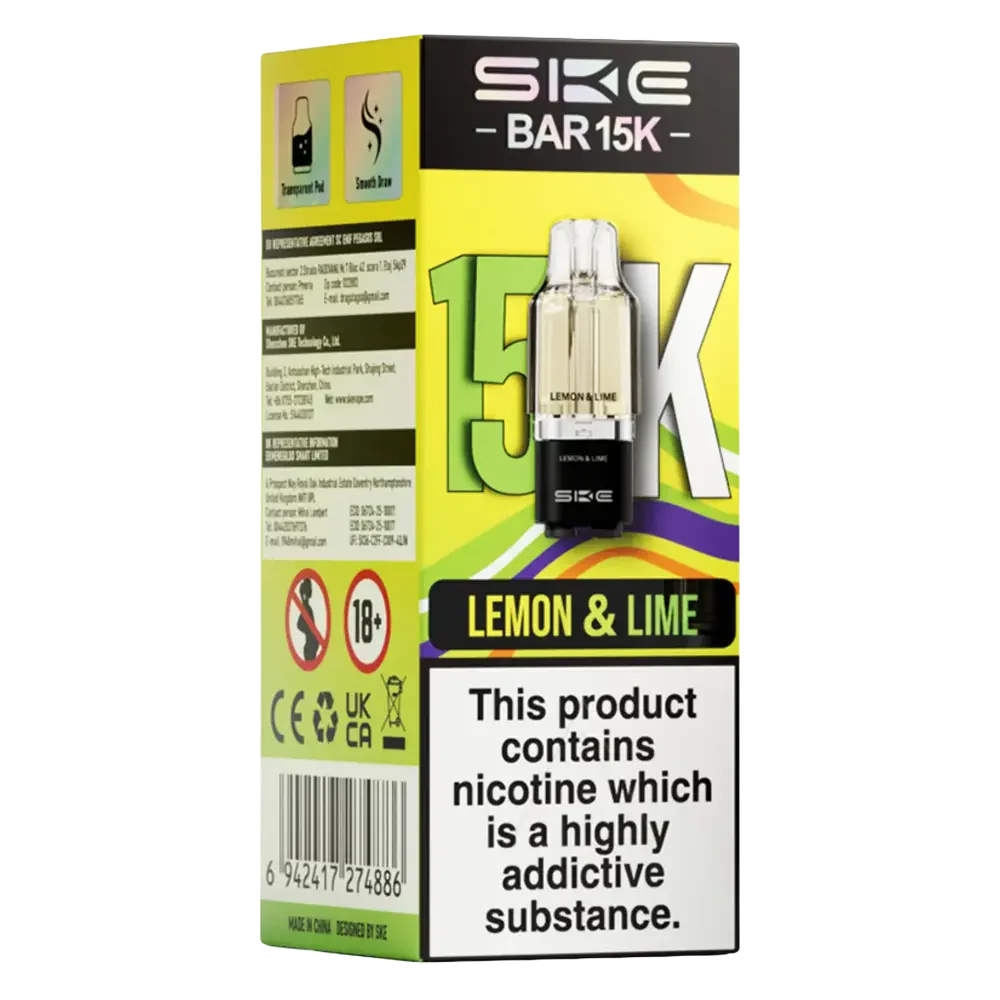 SKE Bar 15K Prefilled Pods