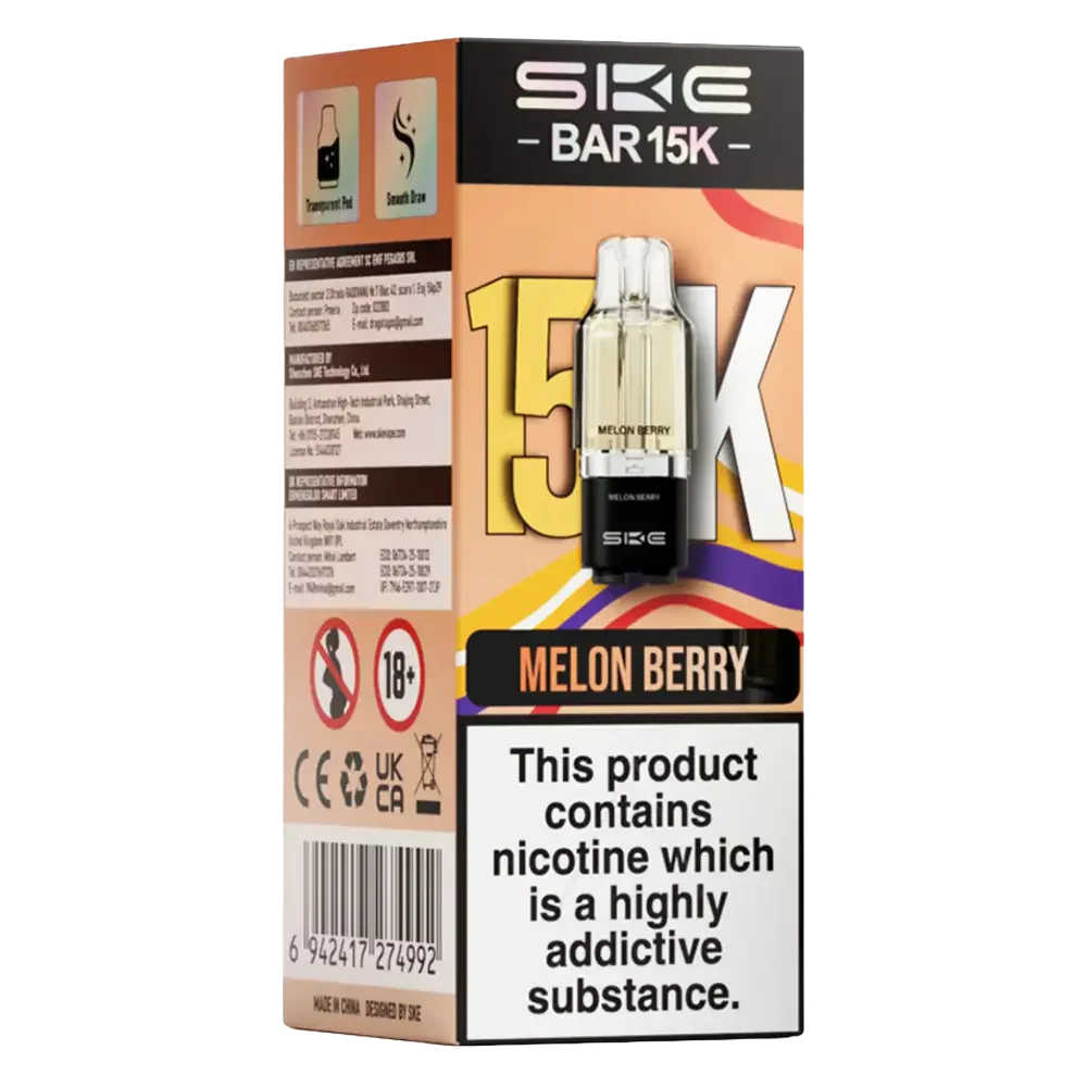 SKE Bar 15K Prefilled Pods