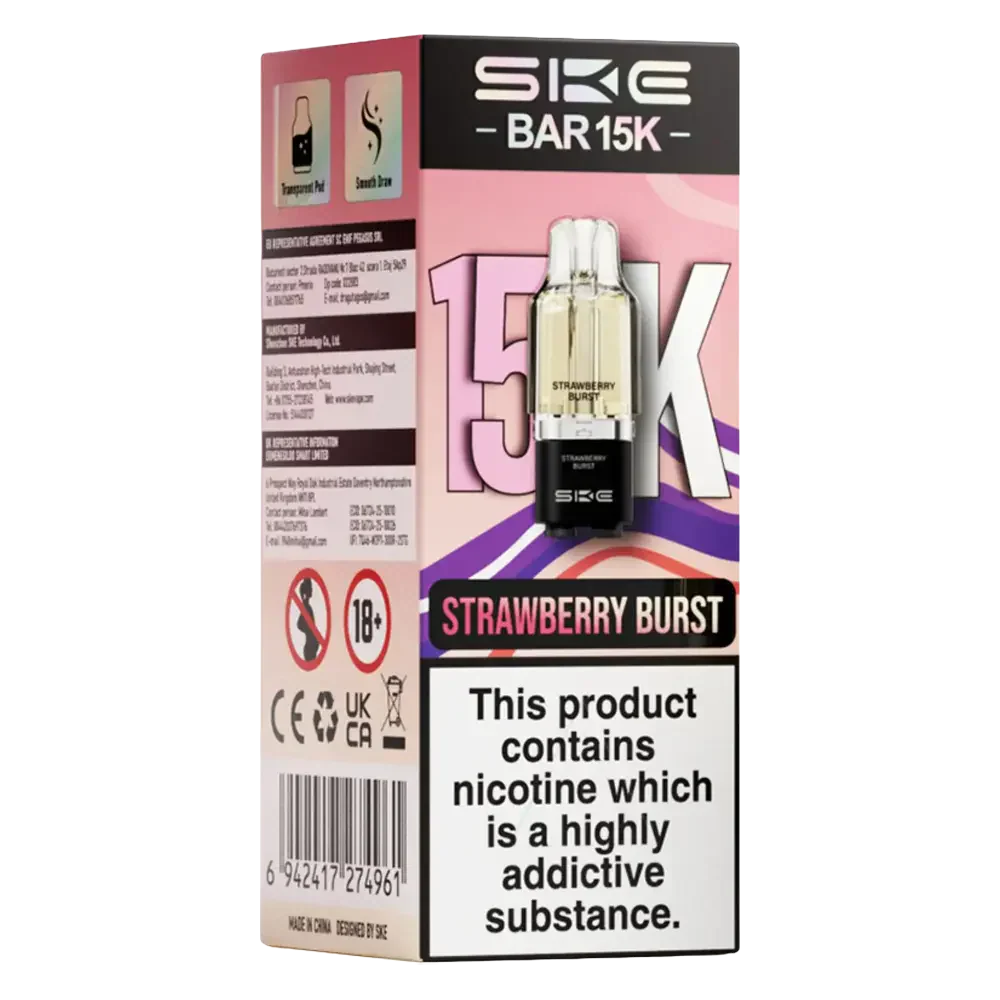 SKE Bar 15K Prefilled Pods