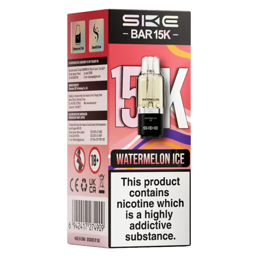 SKE Bar 15K Prefilled Pods