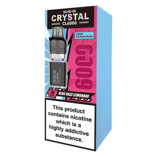 SKE Crystal CL6000 Prefilled Pods Blue Razz Lemonade