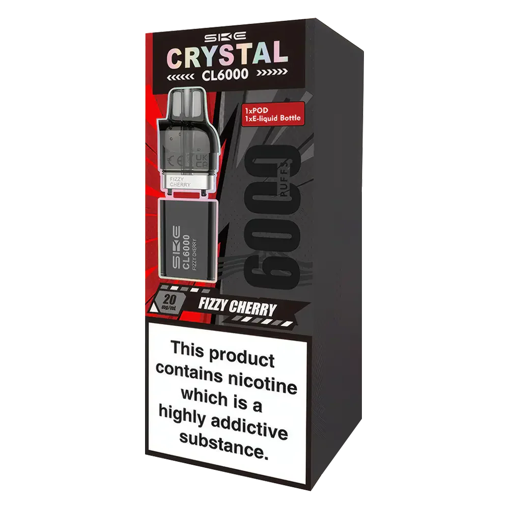 SKE Crystal CL6000 Prefilled Pods Fizzy Cherry