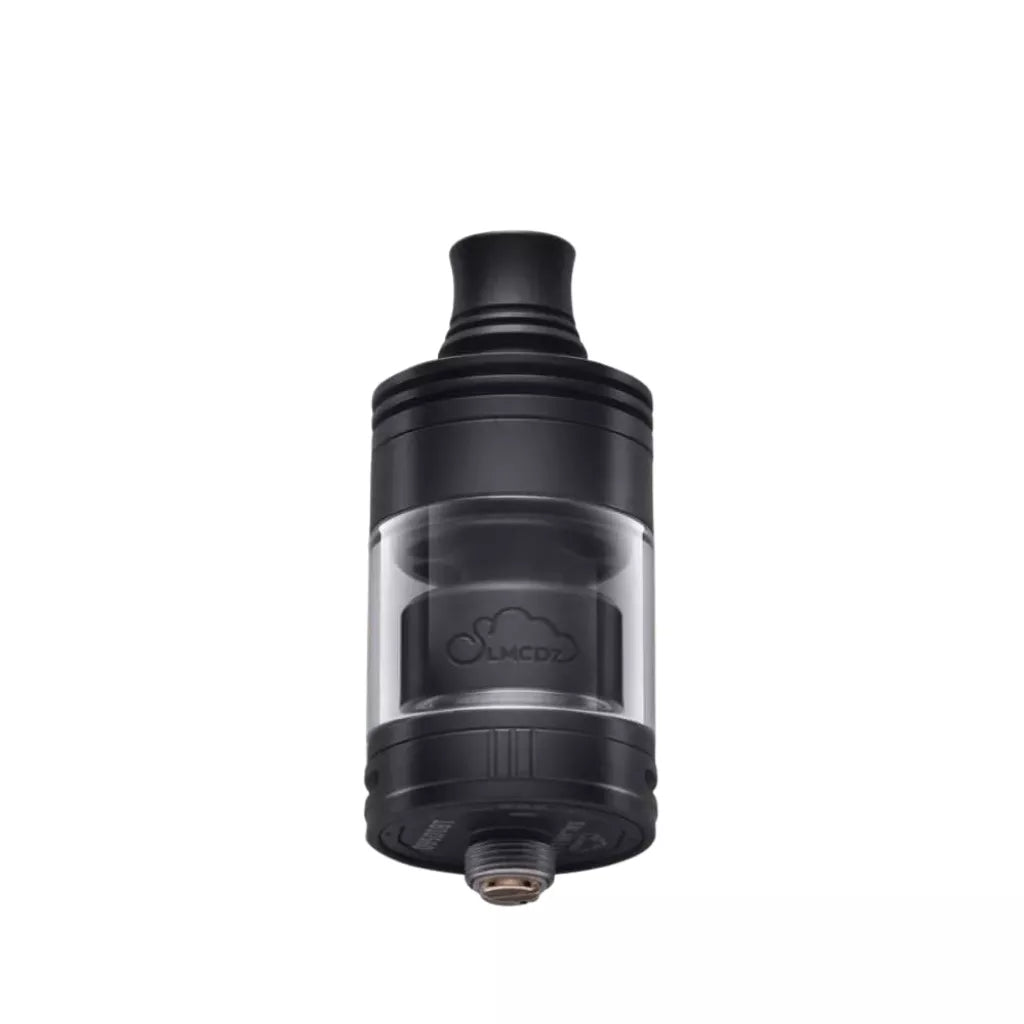 SLMCDZ RTA by Republic of Vape matte black rebuildable tank atomiser with glass section