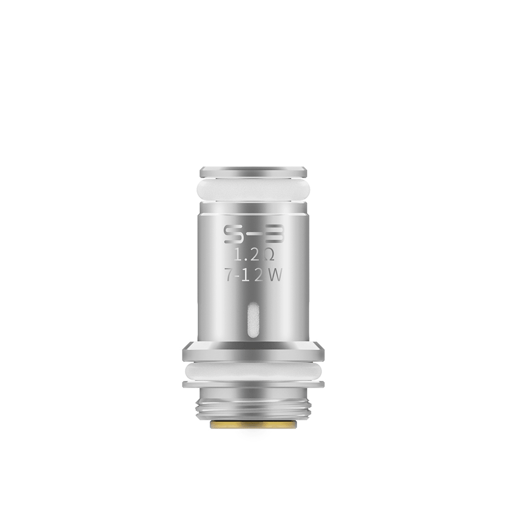 Smoant Santi mesh replacement coil, 1.2Ω, 7-12W, silver, on a white background.