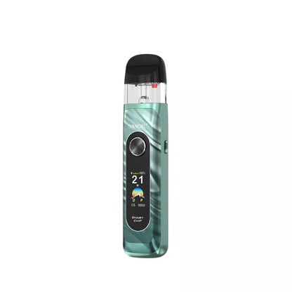 Smok Novo 6 Pod Vape Kit In Mineral Green Colour on a white background.